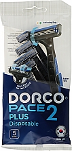 Kup Jednorazowa maszynka do golenia z 2 ostrzami, 5 szt. - Dorco Pace Plus Disposable 2