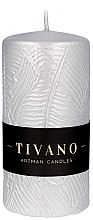 Kup Świeca dekoracyjna, 7 x 14 cm, srebrna - Artman Tivano