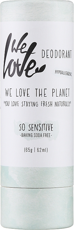 Dezodorant w sztyfcie do skóry wrażliwej - We Love The Planet So Sensitive Deodorant Stick  — Zdjęcie N1