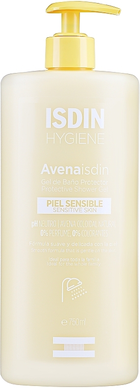 Żel pod prysznic do skóry wrażliwej - Isdin Avena Protective Bath Gel Sensitive Skin — Zdjęcie N1