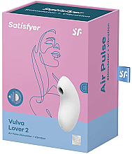 Próżniowy stymulator łechtaczki, biały - Satisfyer Air Pulse Vulva Lover 2 — Zdjęcie N1