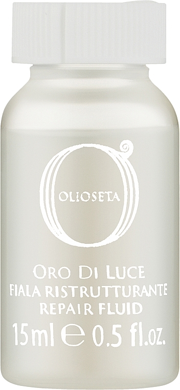 Fluid regenerujący do włosów Białka jedwabiu i nasiona lnu - Barex Italiana Olioseta Oro di Luce Fiale Ristrutturanti — Zdjęcie N1