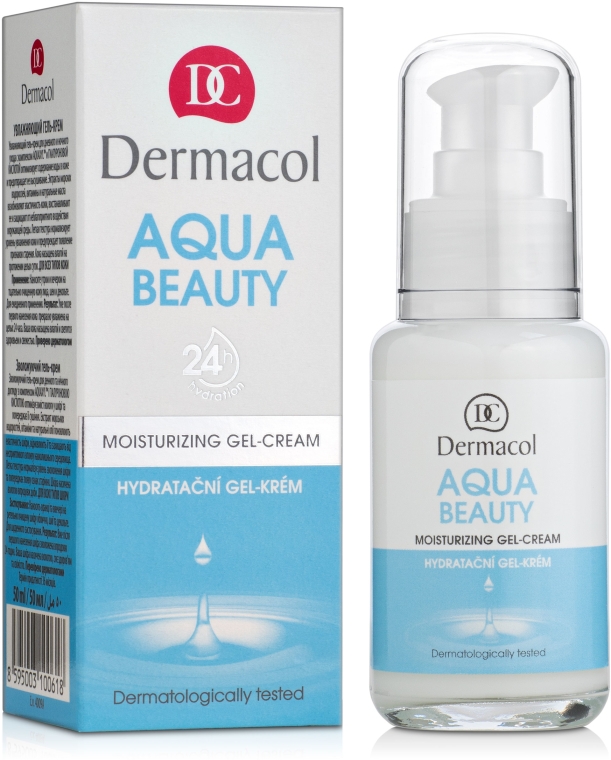 Nawilżający krem-żel do twarzy - Dermacol Aqua Beauty Moisturizing Gel-Cream — Zdjęcie N1