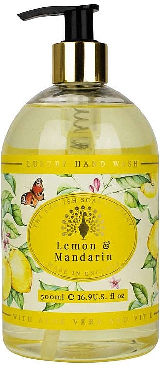 Mydło w płynie do rąk Cytryna i mandarynka - The English Soap Company Lemon & Mandarin Hand Wash — Zdjęcie N1