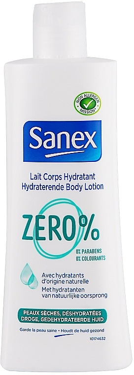 Nawilżający balsam do ciała do skóry suchej - Sanex Zero% Droge Huid Body Lotion — фото N1