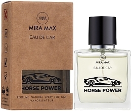 Odświeżacz powietrza do samochodu - Mira Max Eau De Car Horse Power Perfume Natural Spray For Car Vaporisateur — Zdjęcie N4