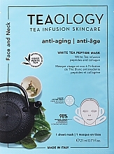 Dwuetapowa maseczka do twarzy - Teaology Smoothing Anti-Ageing Face & Neck Mask — Zdjęcie N1