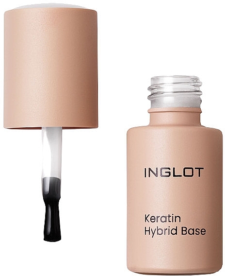 Keratynowa baza pod lakier hybrydowy - Inglot Keratin Hybrid Base — Zdjęcie N1