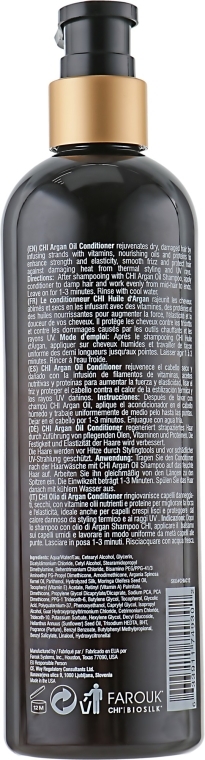 Odżywka odbudowująca włosy z olejem arganowym - CHI Argan Oil Plus Moringa Oil Conditioner — Zdjęcie N2