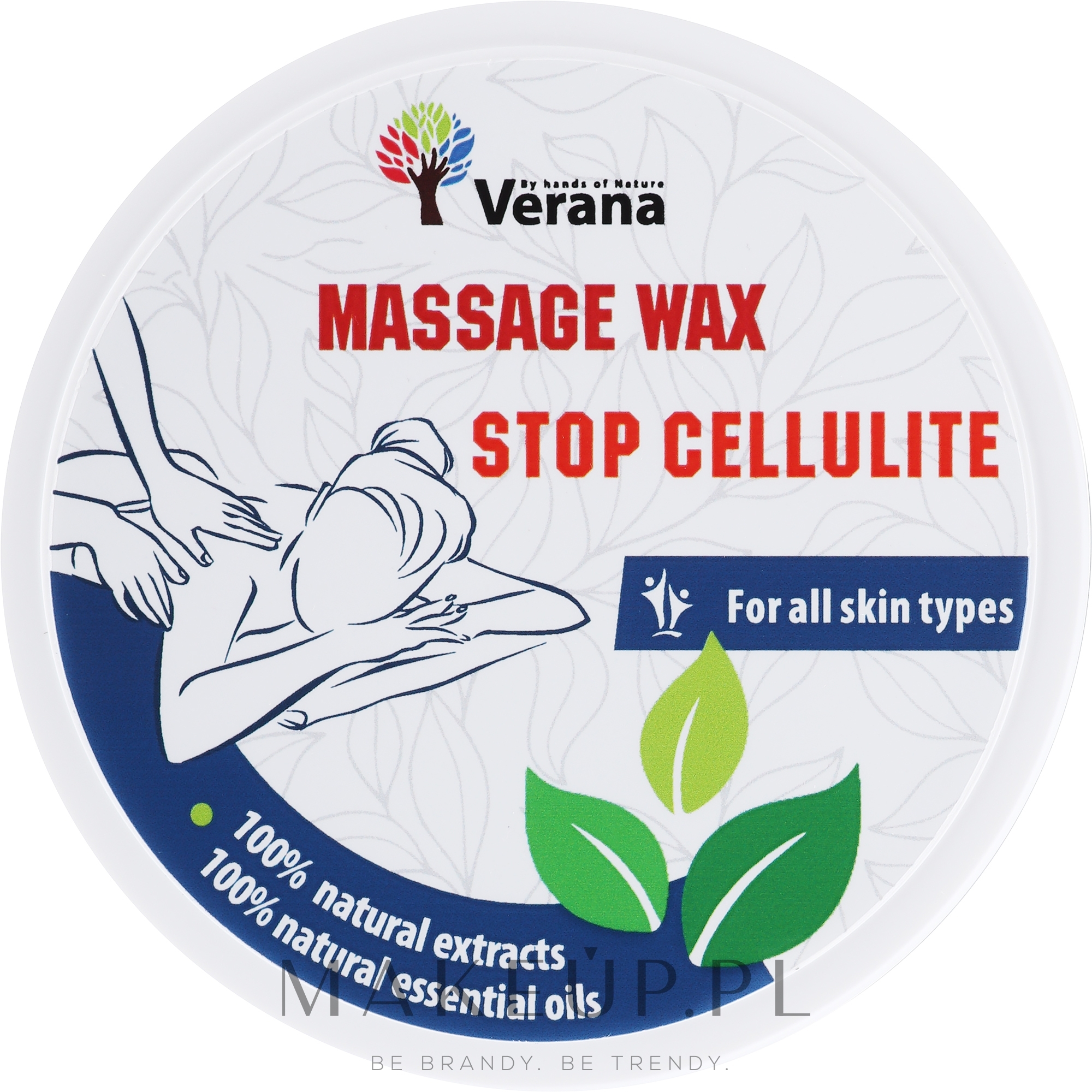 Wosk do masażu Stop Cellulite - Verana Massage Wax Stop Cellulite — Zdjęcie 200 g