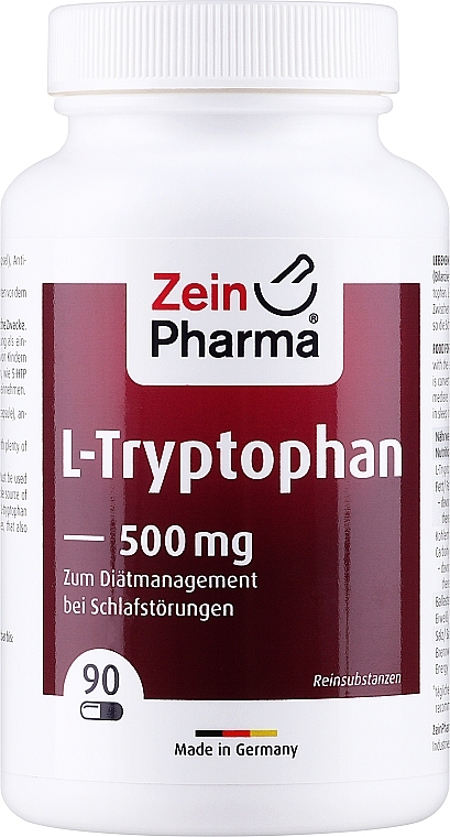Suplement diety L-tryptofan, 500 mg	 - ZeinPharma L-Tryptophan — Zdjęcie N1