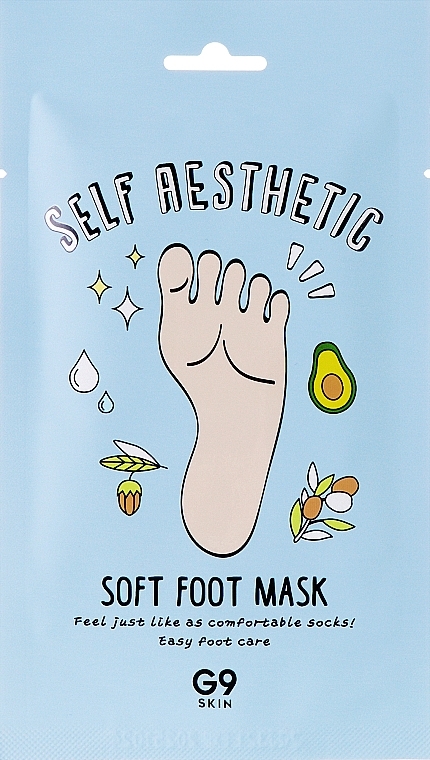 Nawilżająca maseczka do stóp - G9Skin Self Aesthetic Soft Foot Mask — Zdjęcie N3