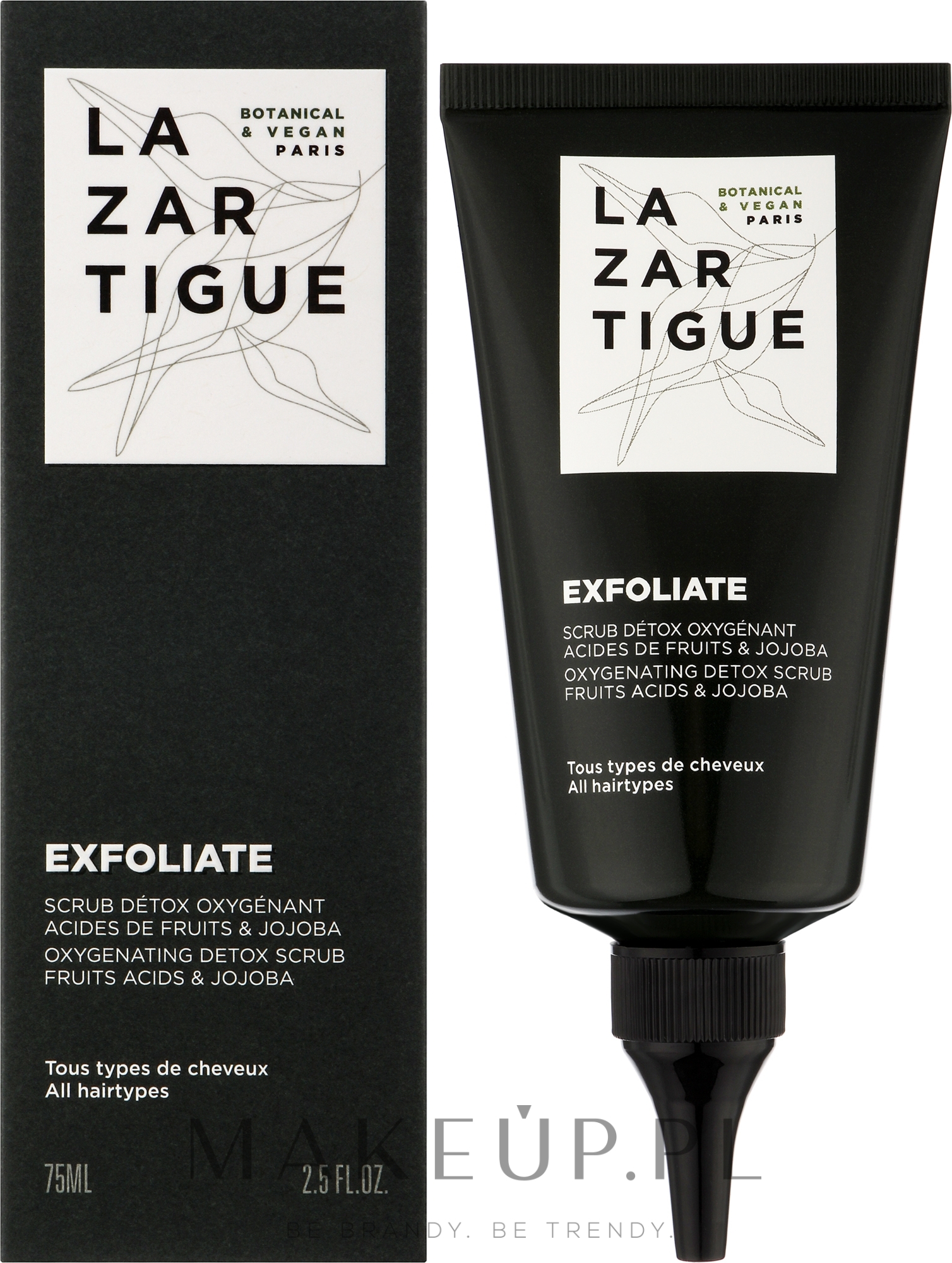 Złuszczający żel oczyszczający do skóry głowy - Lazartigue Pre-Shampoo Scalp Exfoliating and Purifying Gel — Zdjęcie 75 ml