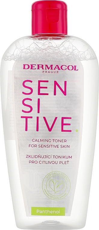 Łagodzący tonik z pantenolem do wrażliwej skóry twarzy - Dermacol Sensitive Calming Toner — Zdjęcie N1