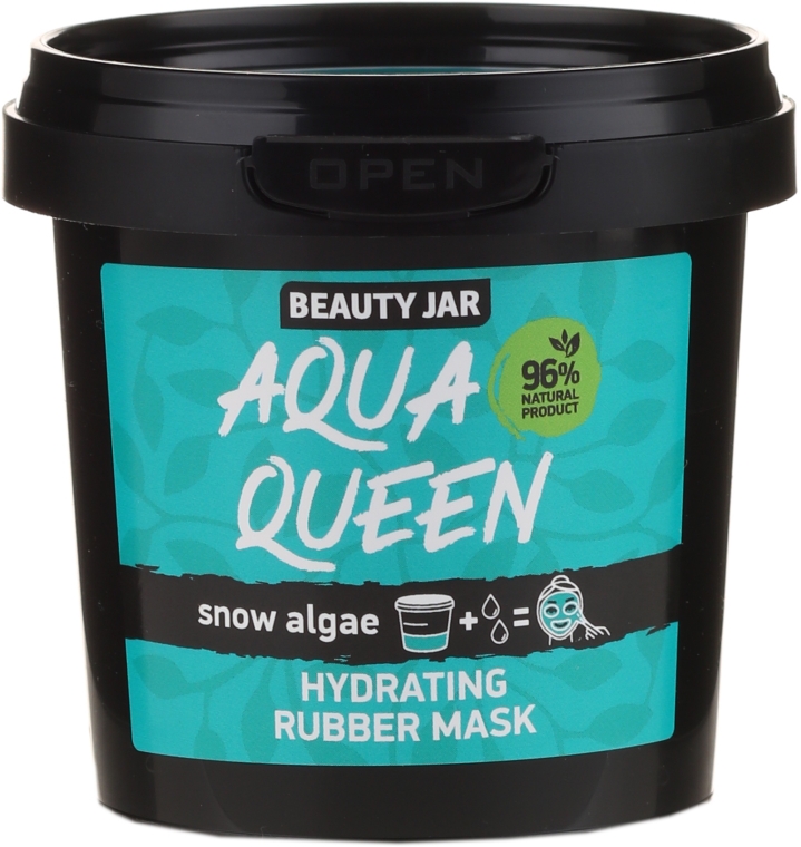 Nawilżająca maska do twarzy z ekstraktem z alg - Beauty Jar Face Care Aqua Queen Rubber Mask — Zdjęcie N1