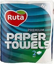 Ręczniki papierowe Premium, dwuwarstwowe, 2 rolki, białe - Ruta Paper Towels Premium — Zdjęcie N1