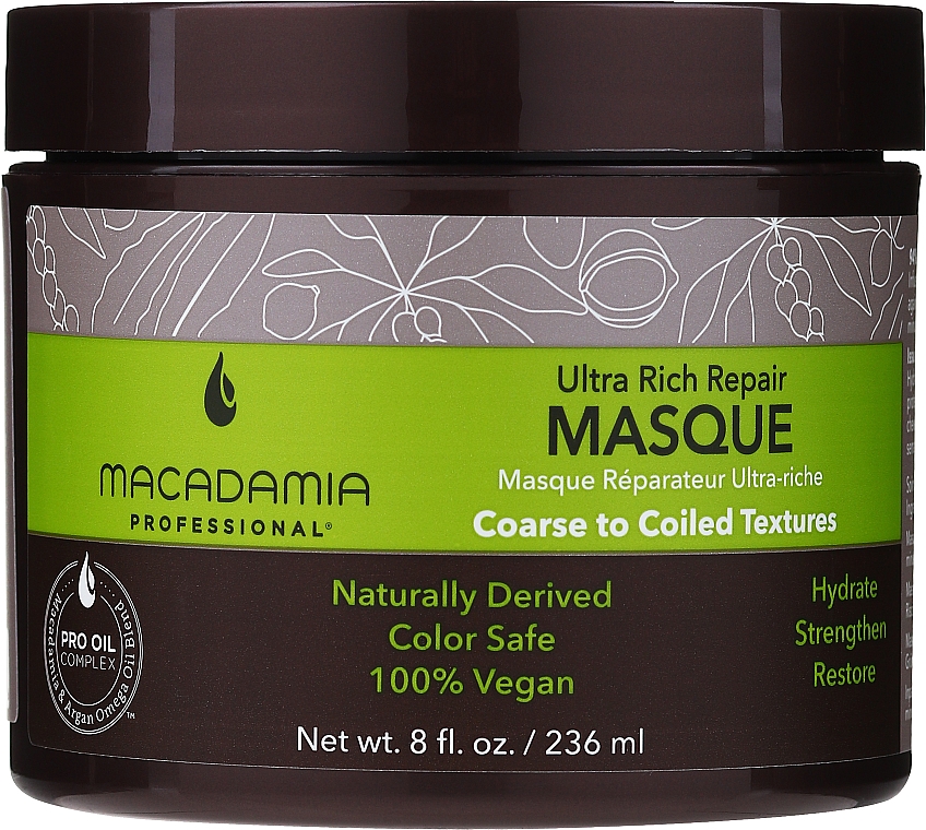 Regenerująca maska do włosów - Macadamia Professional Ultra Rich Repair Mask — Zdjęcie N1