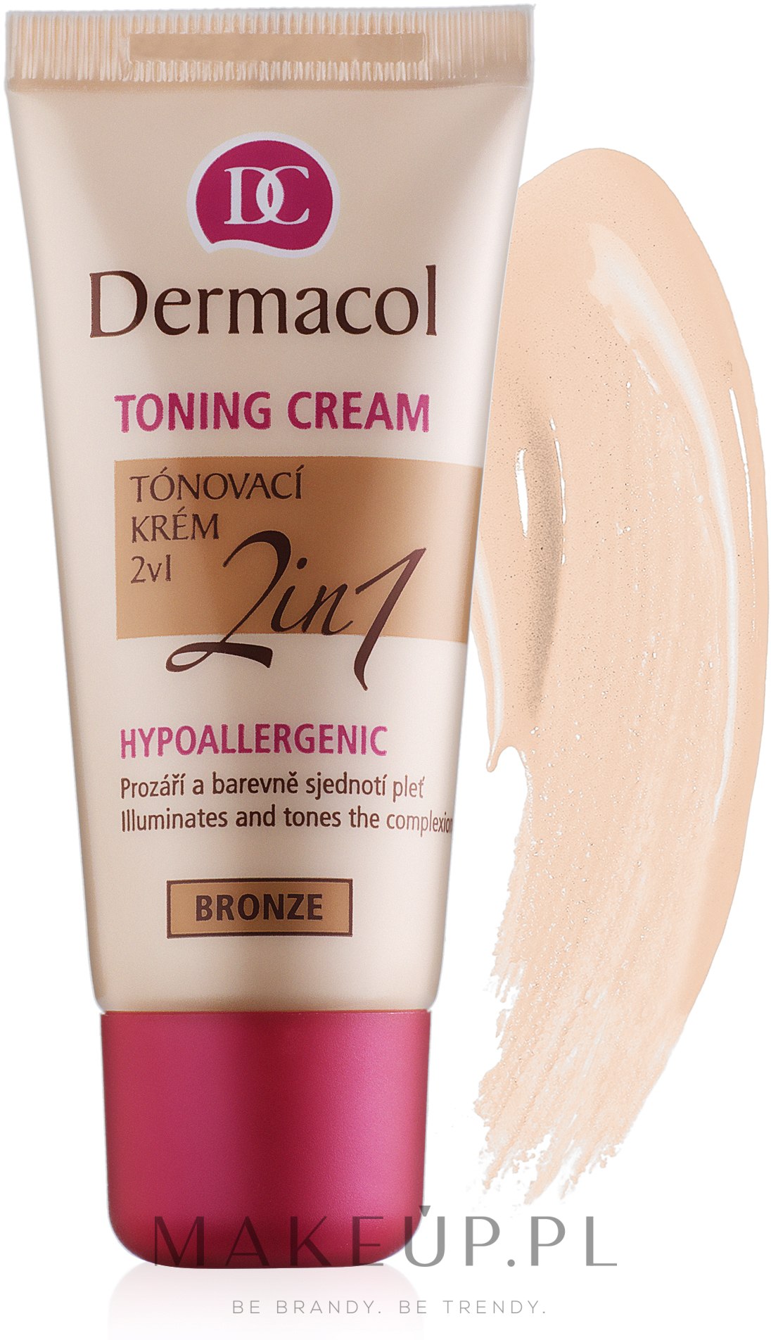 Tonujący krem 2 w 1 - Dermacol Make-Up Toning Cream — Zdjęcie 02 - Biscuit