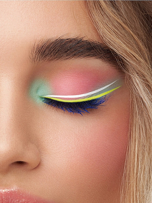 Zestaw neonowych farbek do makijażu, 8 kolorów - 7 Days Extremely Chick UVglow Neon Pastel — Zdjęcie N5