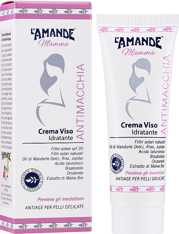 Nawilżający krem do twarzy - L'amande Mamma Moisturizing Face Cream Anti Spots — Zdjęcie N2