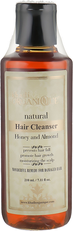 Naturalny ziołowy szampon ajurwedyjski Miód i Migdały - Khadi Organique Hair Cleanser Honey And Almond — Zdjęcie N3