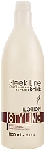Jedwabne mleczko do układania włosów - Stapiz Sleek Line Shine Styling Lotion — Zdjęcie N2