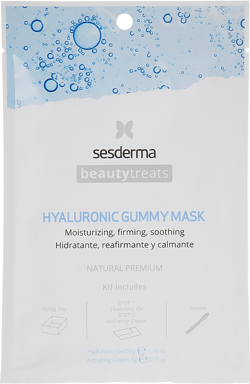 Nawilżająca maska ​​do twarzy - SesDerma Laboratories Beauty Treats Hyaluronic Gummy Mask