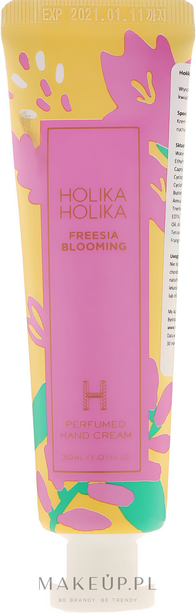 Perfumowany krem do rąk Kwitnąca frezja - Holika Holika Freesia Blooming Perfumed Hand Cream — Zdjęcie 30 ml