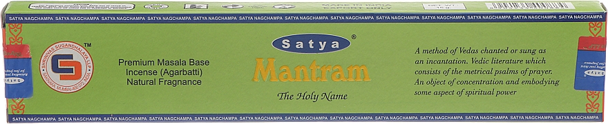 Kadzidła Mantram - Satya Mantram Incense — Zdjęcie N1