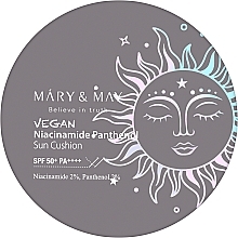 Przeciwsłoneczny krem-cushion z pantenolem - Mary & May Niacinamide Pathenol Sun Cushion SPF 50+ PA++++ — Zdjęcie N1