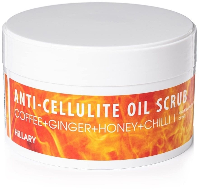 Zestaw - Hillary Anti-Cellulite Fire (scr/200 g + oil/100 ml + soap/100 g) — Zdjęcie N2