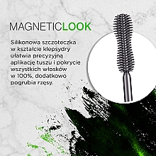 Tusz do rzęs, pogrubiający - Eveline Cosmetics Magnetic Look — Zdjęcie N3