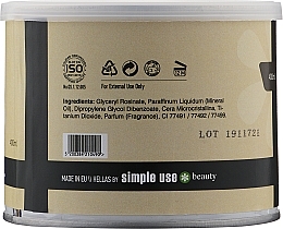 Ciepły wosk do depilacji w słoiczku Czekolada - Simple Use Beauty Depilation Wax — Zdjęcie N5