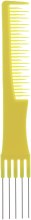 Kup Grzebień do włosów z widelcem 60205, żółty - Top Choice Colours