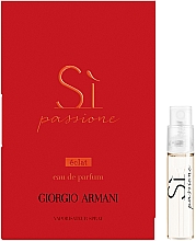 Giorgio Armani Si Passione Eclat - Woda perfumowana (próbka) — Zdjęcie N1