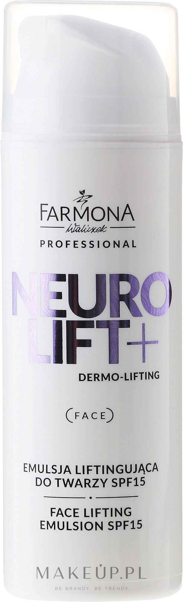 Emulsja liftingująca do twarzy SPF 15 - Farmona Professional Neurolift+ Dermo-lifting — Zdjęcie 150 ml