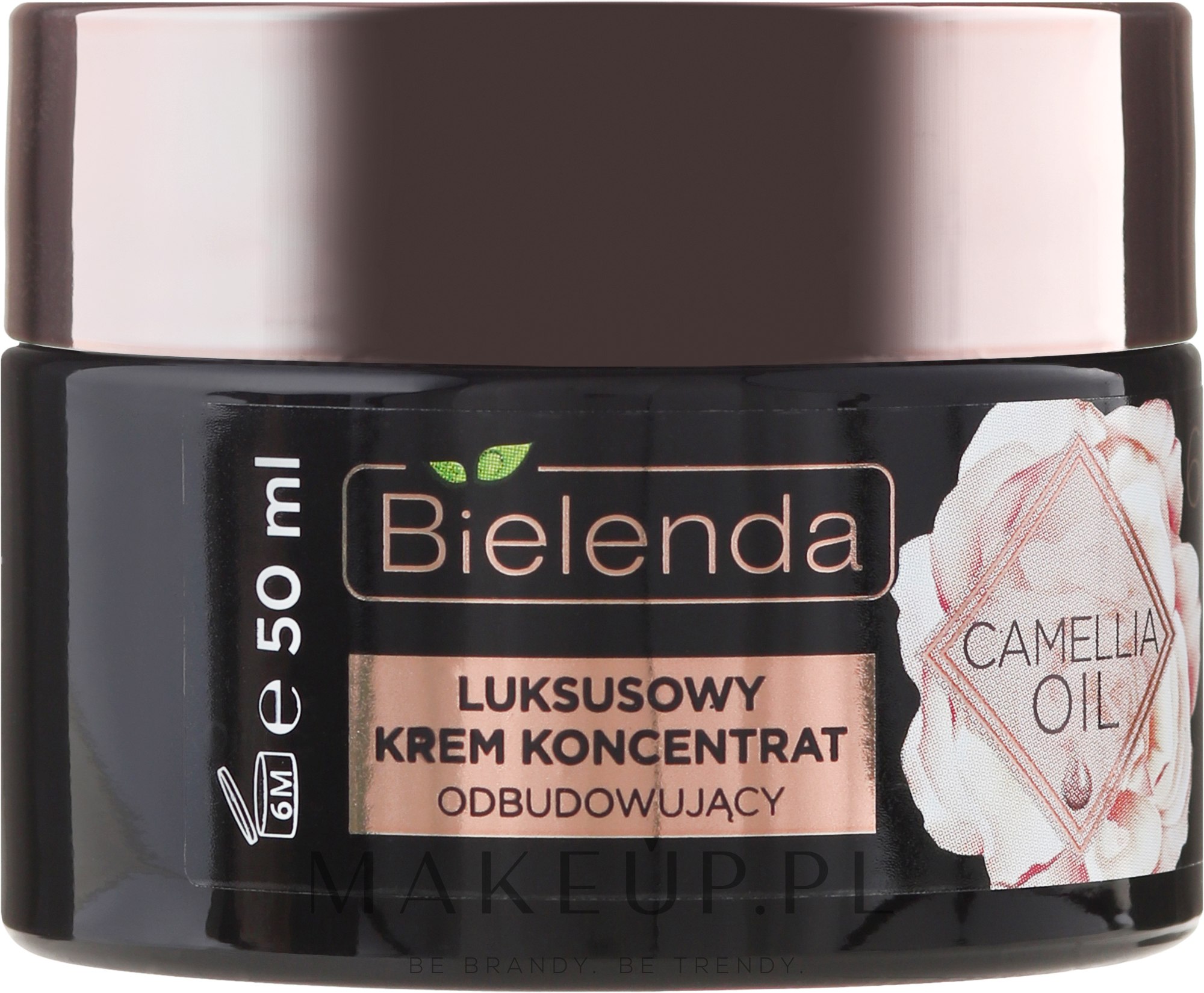 Luksusowy krem-koncentrat odbudowujący 60+ na dzień i noc - Bielenda Camellia Oil — Zdjęcie 50 ml