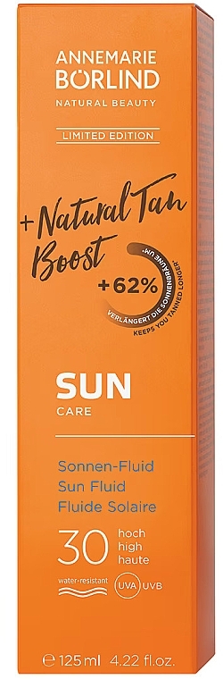 Fluid przeciwsłoneczny wzmacniający opaleniznę - Annemarie Borlind Natural Tan Boost Sun Fluid SPF 30 — Zdjęcie N2