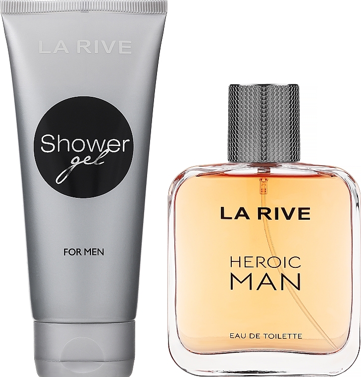 PRZECENA! La Rive Heroic Man - Zestaw (edt 100 ml + sh/gel 100 ml) * — Zdjęcie N2