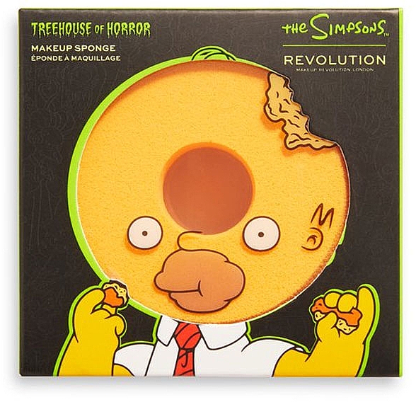 Gąbka do makijażu Homer z głową pączka - Makeup Revolution The Simpsons Makeup Sponge Donut Head Homer — Zdjęcie N1