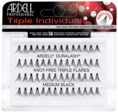 Kępki rzęs - Ardell Triple Individual Medium Black — Zdjęcie N1