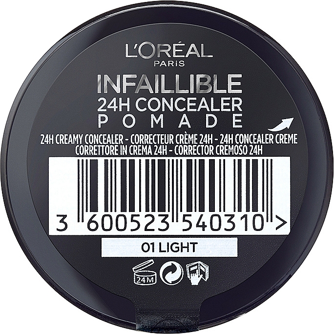 Korektor-pomada do twarzy - L'Oreal Paris Infaillible 24H Concealer Pomade — Zdjęcie N3