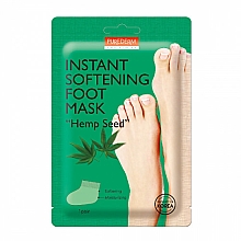 Kup Zmiękczająca maska do stóp z olejem z nasion konopi - Purderm Instant Softening Foot Mask "Hemp Seed"