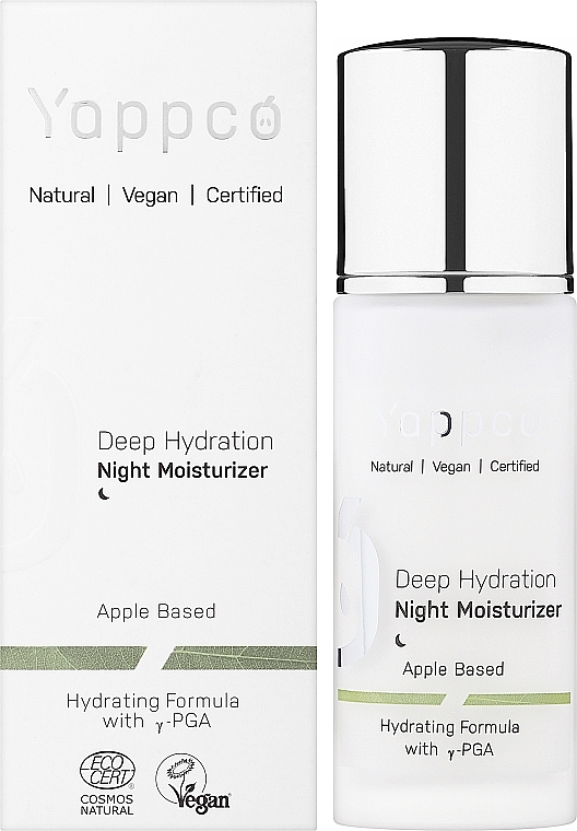 Nawilżający krem do twarzy na noc - Yappco Deep Hydration Moisturizer Night Cream — Zdjęcie N2