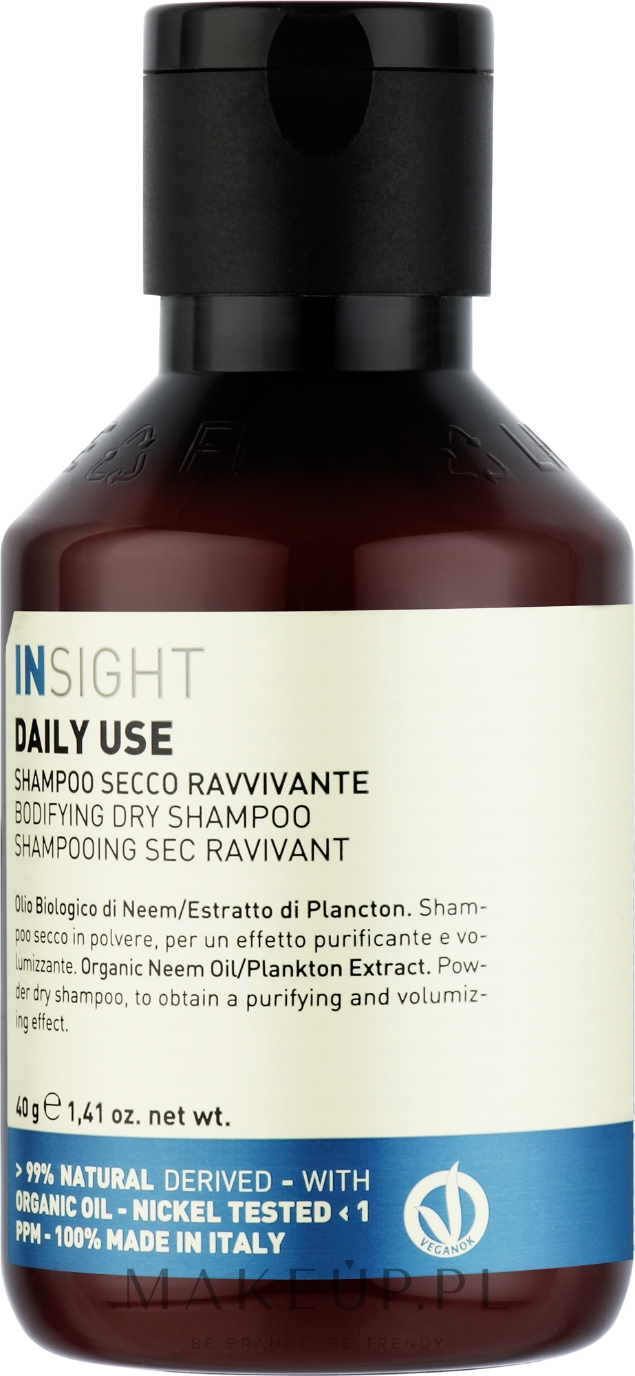 Suchy szampon zwiększający objętość - Insight Daily Use Shampoo — Zdjęcie 40 g