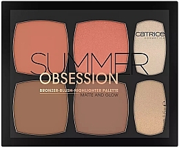 Paleta do makijażu - Catrice Summer Obsession Bronzer Blush Highlighter Palette Matte And Glow — Zdjęcie N2
