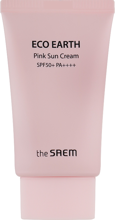 Filtr przeciwsłoneczny z kalaminą - The Saem Eco Earth Power Pink Sun Cream — Zdjęcie N2