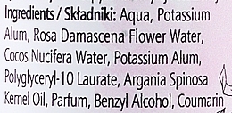 Naturalny dezodorant mineralny w sprayu Róża i kokos - Arganove Aluna Deodorant Spray — Zdjęcie N3