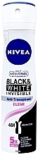 Dezodorant-antyperspirant w sprayu Niewidzialna ochrona dla czerni i bieli - NIVEA Black & White Invisible Clear — Zdjęcie N1