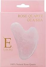 Masażer do twarzy Gua Sha, kwarc różowy - Eclat Skin London Rose Quartz Gua Sha — Zdjęcie N2